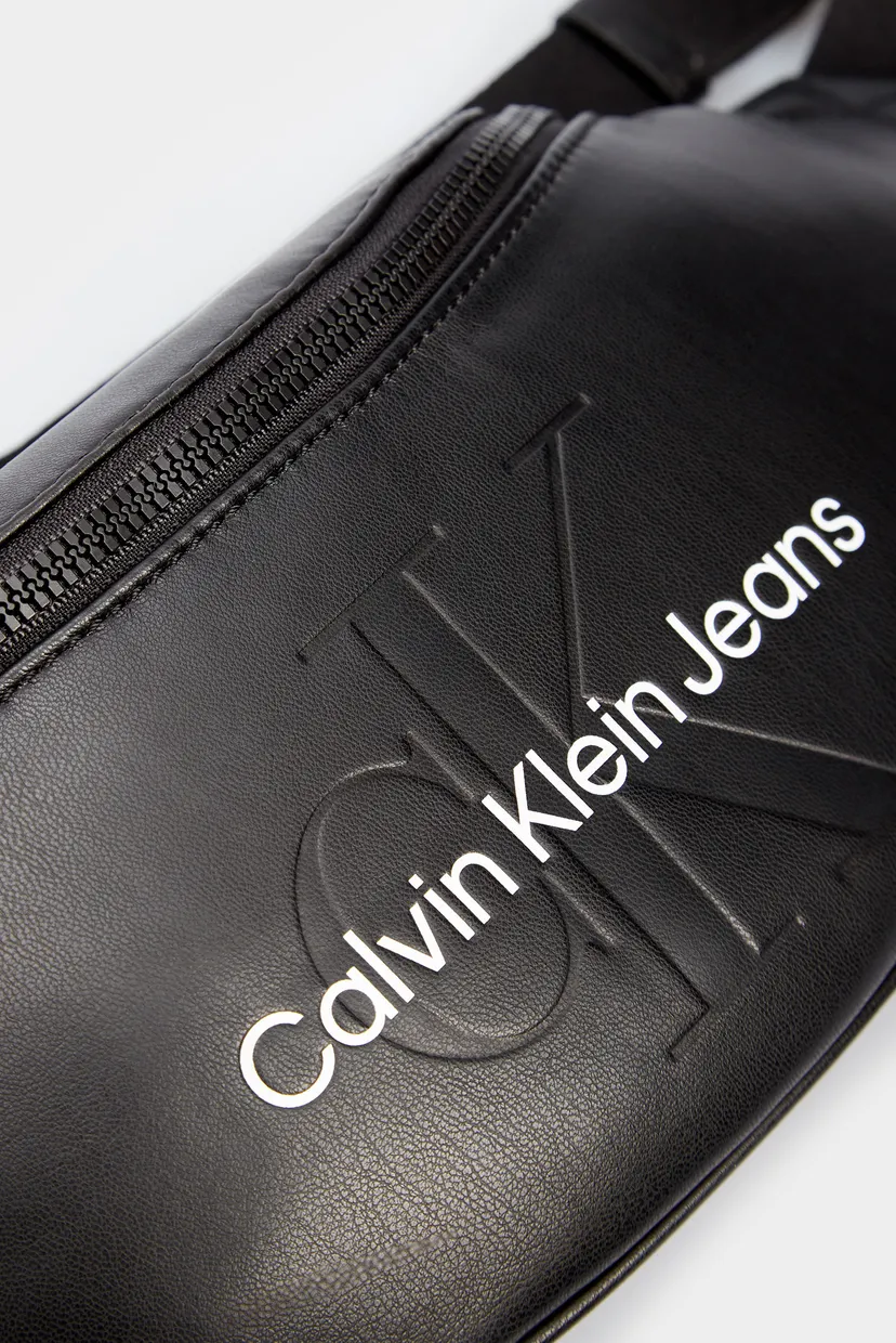 Мужская черная поясная сумка 5