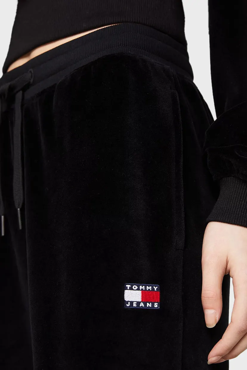 Женские черные велюровые спортивные брюки TJW VELOUR 4