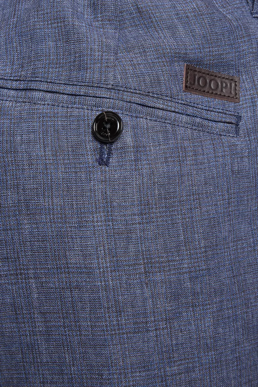 Чоловічі сині лляні шорти 4