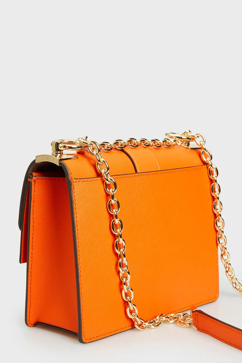 Женская оранжевая кожаная сумка Michael Kors 32S1GGRC0U_846 — MD