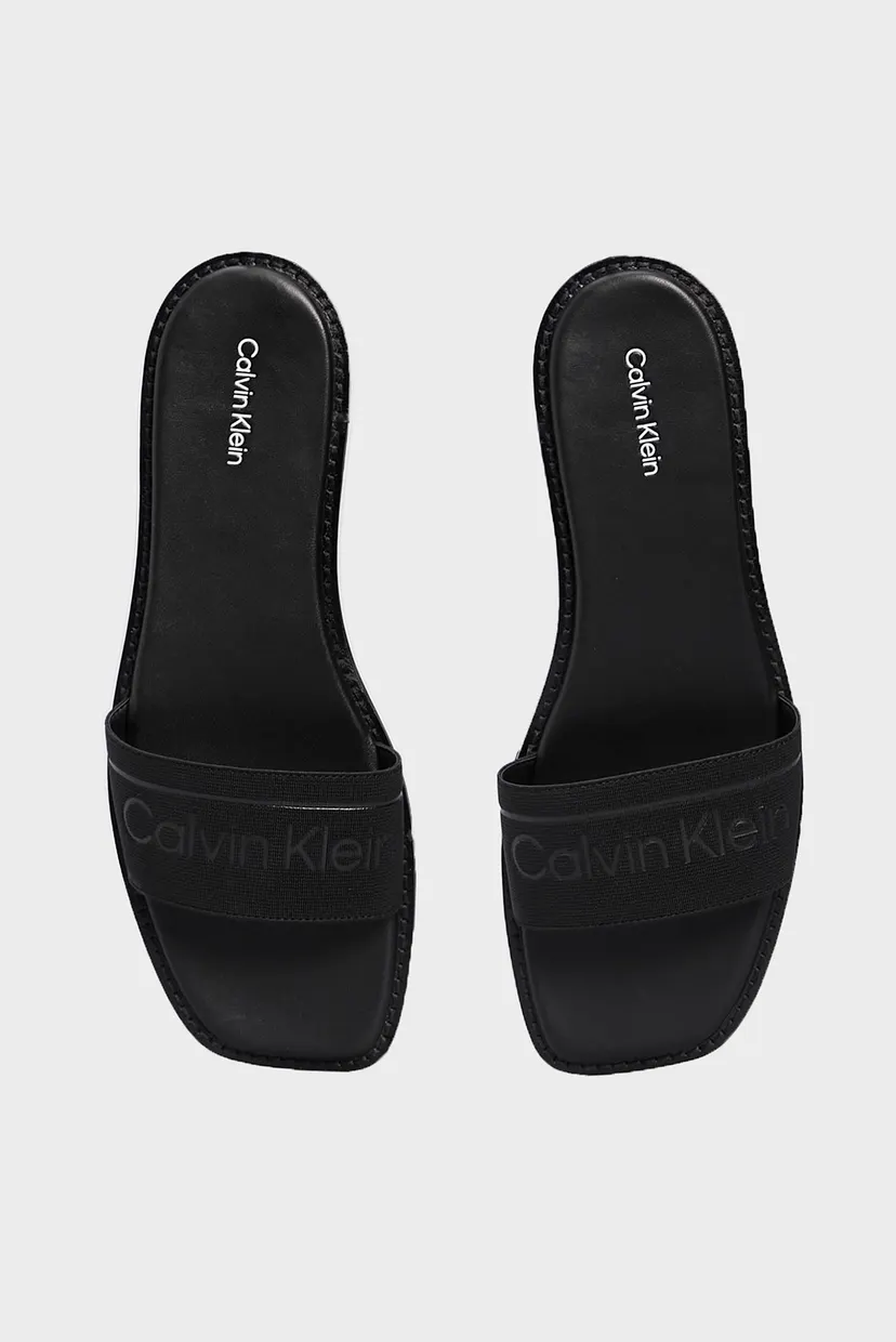 Женские черные слайдеры FLAT SLIDE HE 4