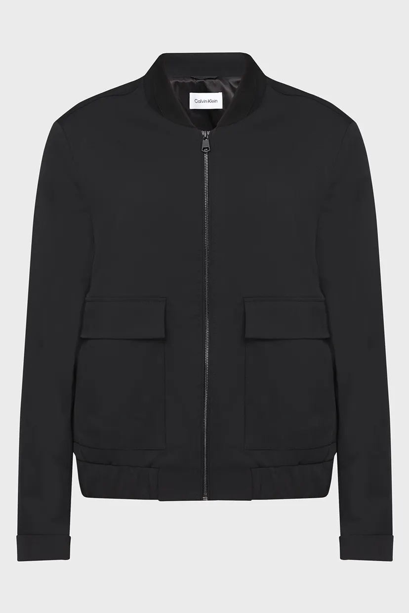 Мужской черный бомбер TRAVEL GABARDINE BOMBER 6