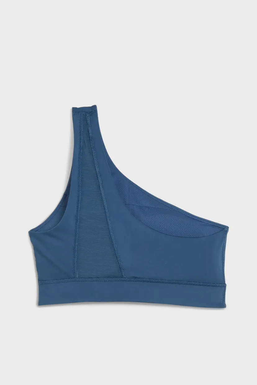 Женский синий топ PUMA SHAPE Asymmetrical Bra Women 5