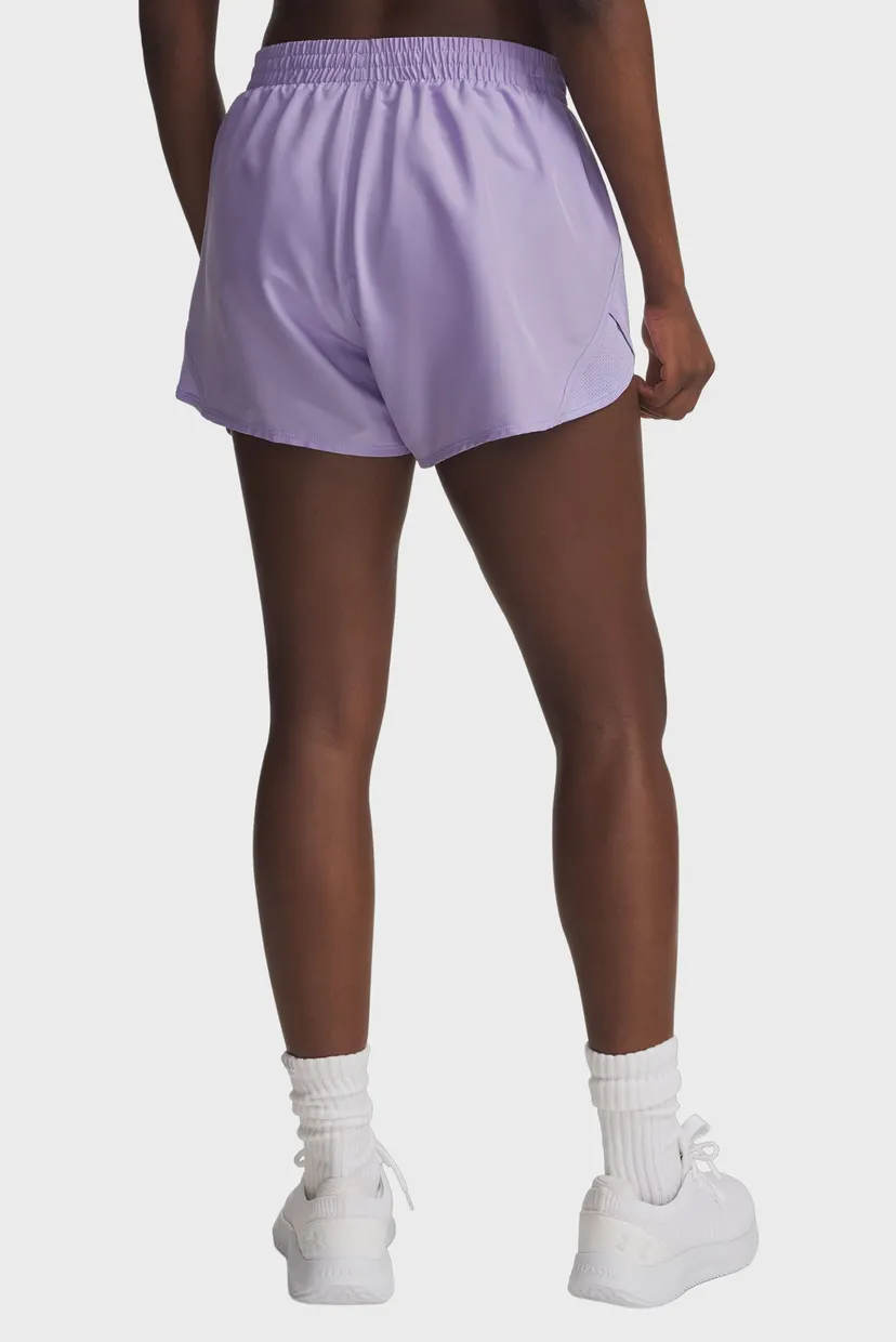 Женские сиреневые шорты UA Fly By 3'' Shorts 3