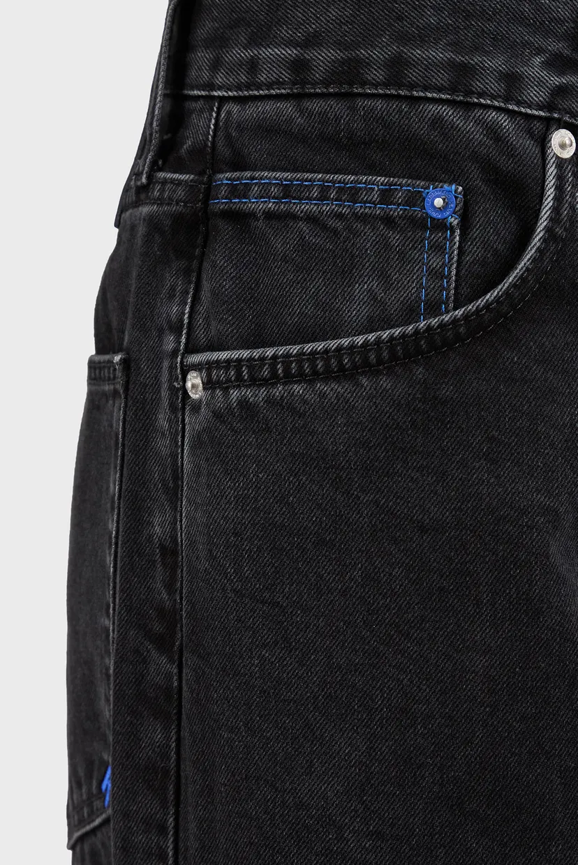 Чоловічі чорні джинси KLJ RELAXED DENIM 3
