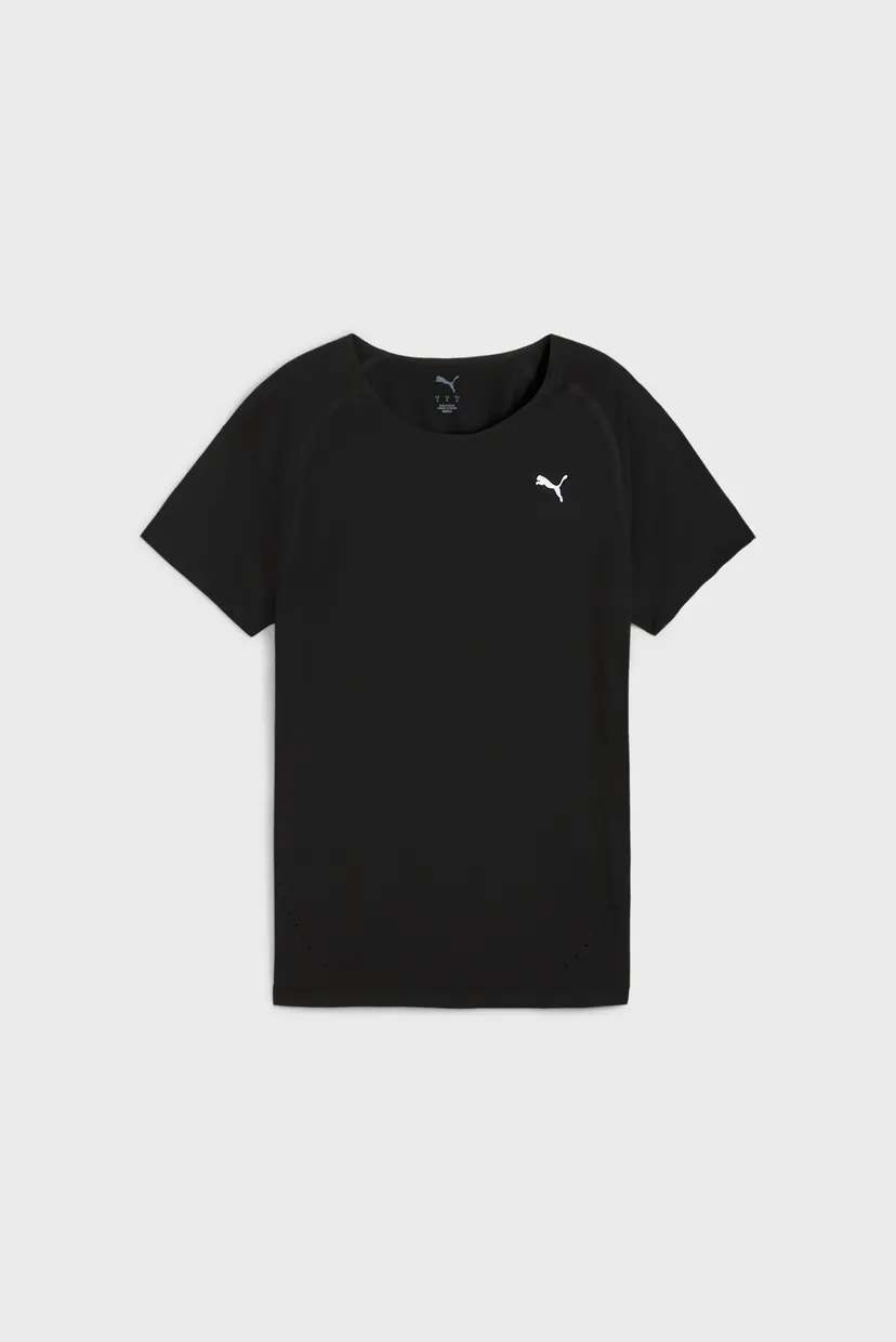 Женская черная футболка RUN CLOUDSPUN Tee Women 4
