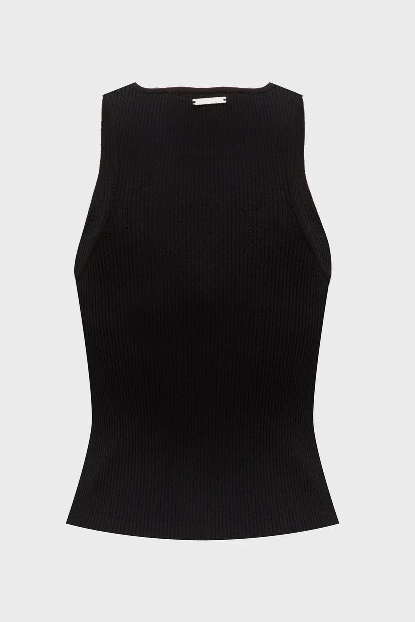 Жіноча чорна майка ECO CROP SPORT TANK 7