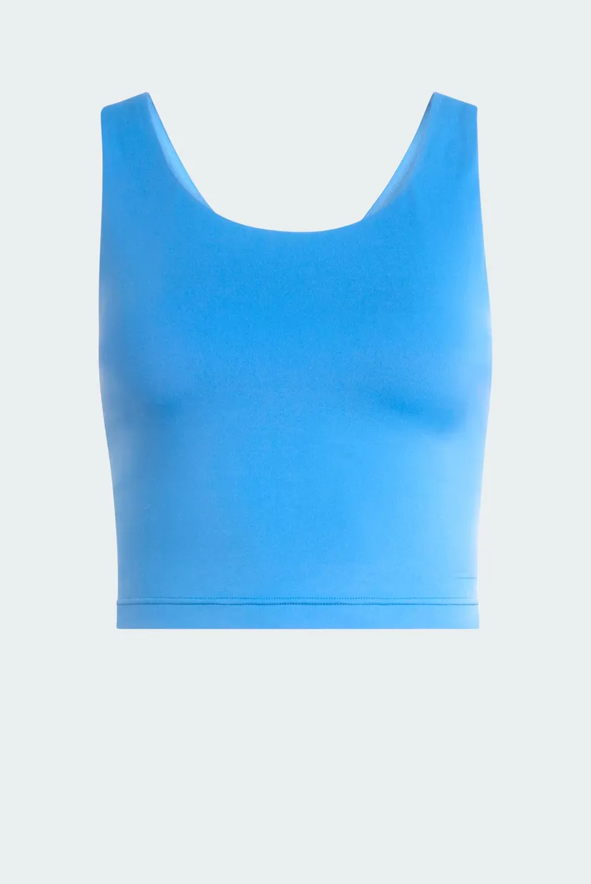 Жіноча синя майка adidas All Me Medium Support 5
