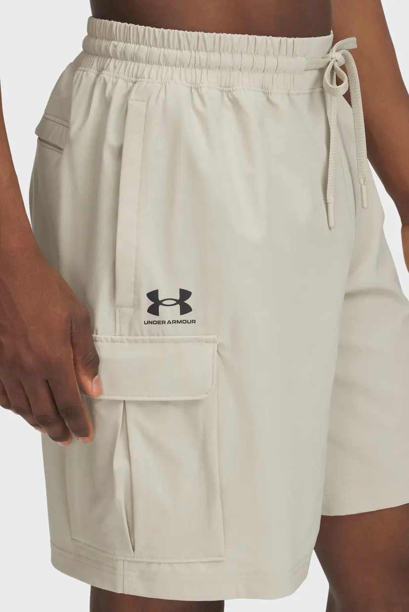 Мужские бежевые шорты UA Vibe Woven Cargo Short 4