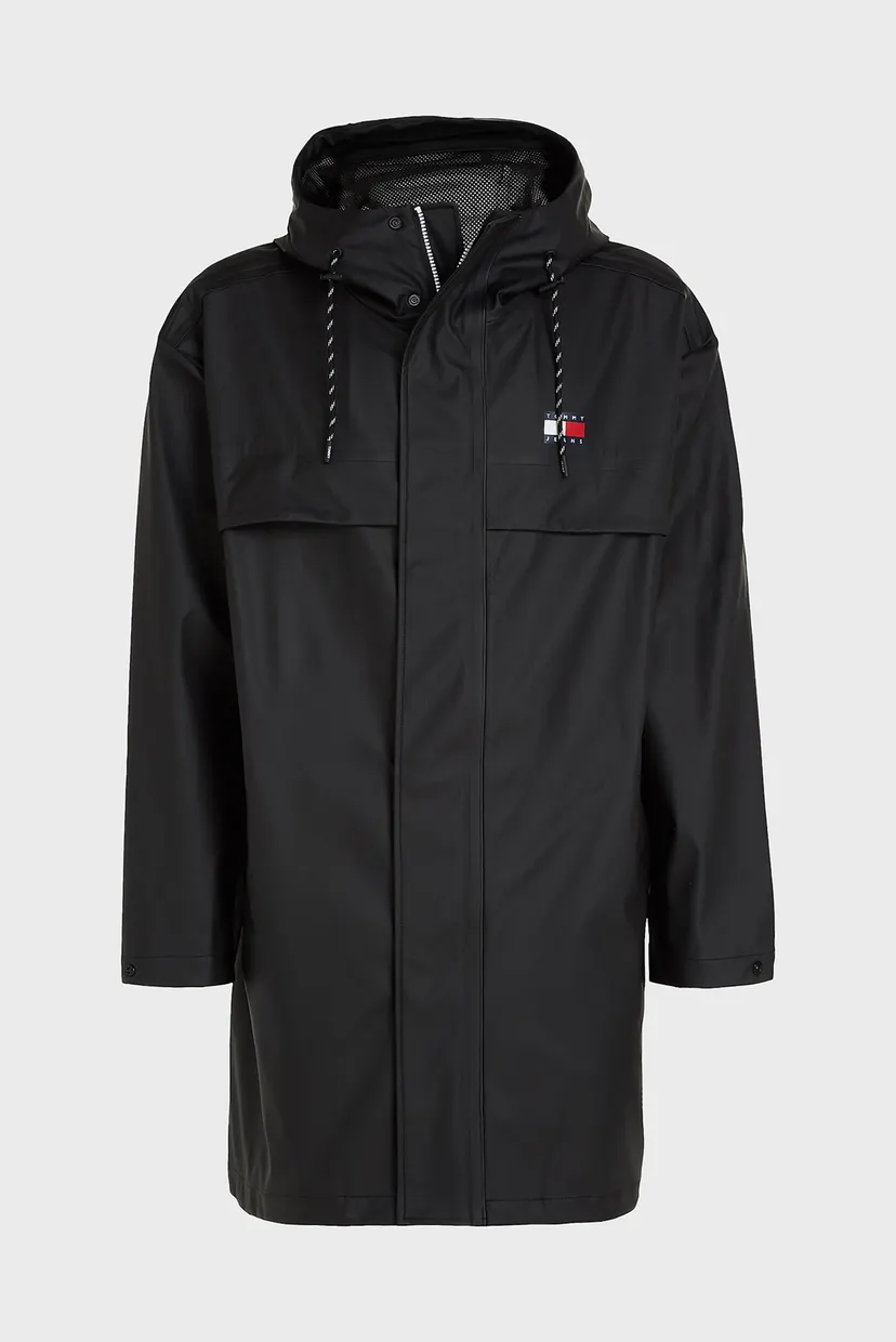 Мужская черная ветровка TJM CHICAGO LONG JACKET 5