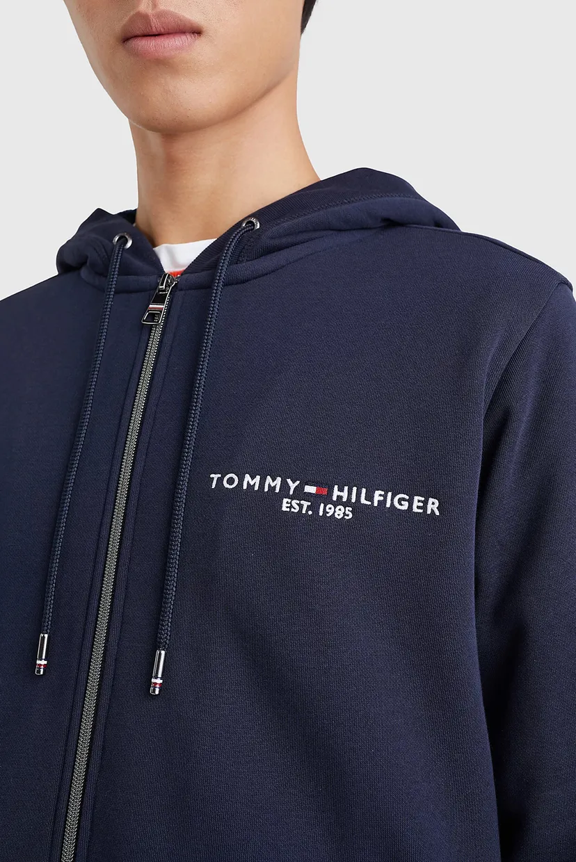 Чоловіче темно-синє худі TOMMY LOGO FUR LINED 4