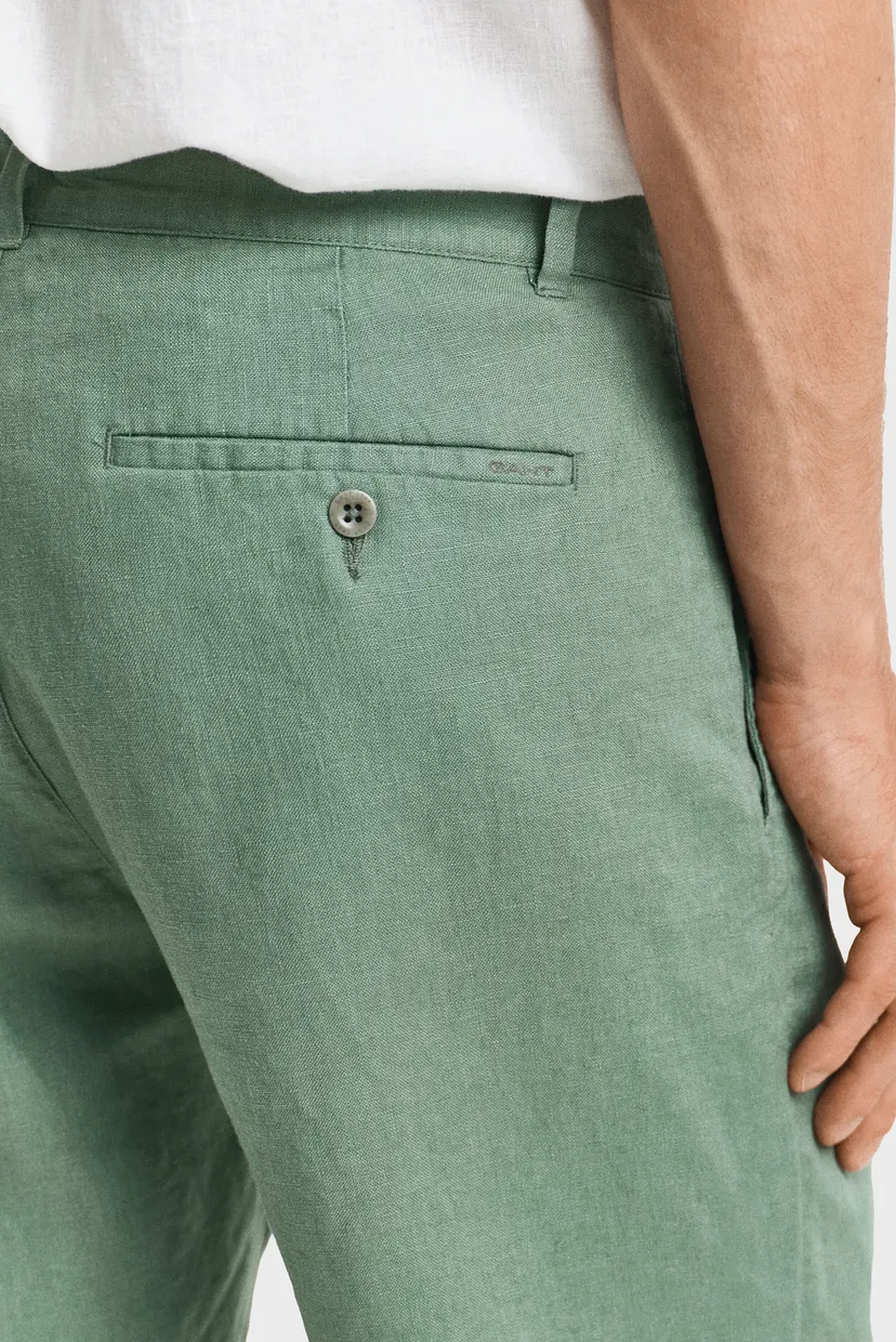 Чоловічі зелені лляні шорти RELAXED LINEN DS SHORTS 5