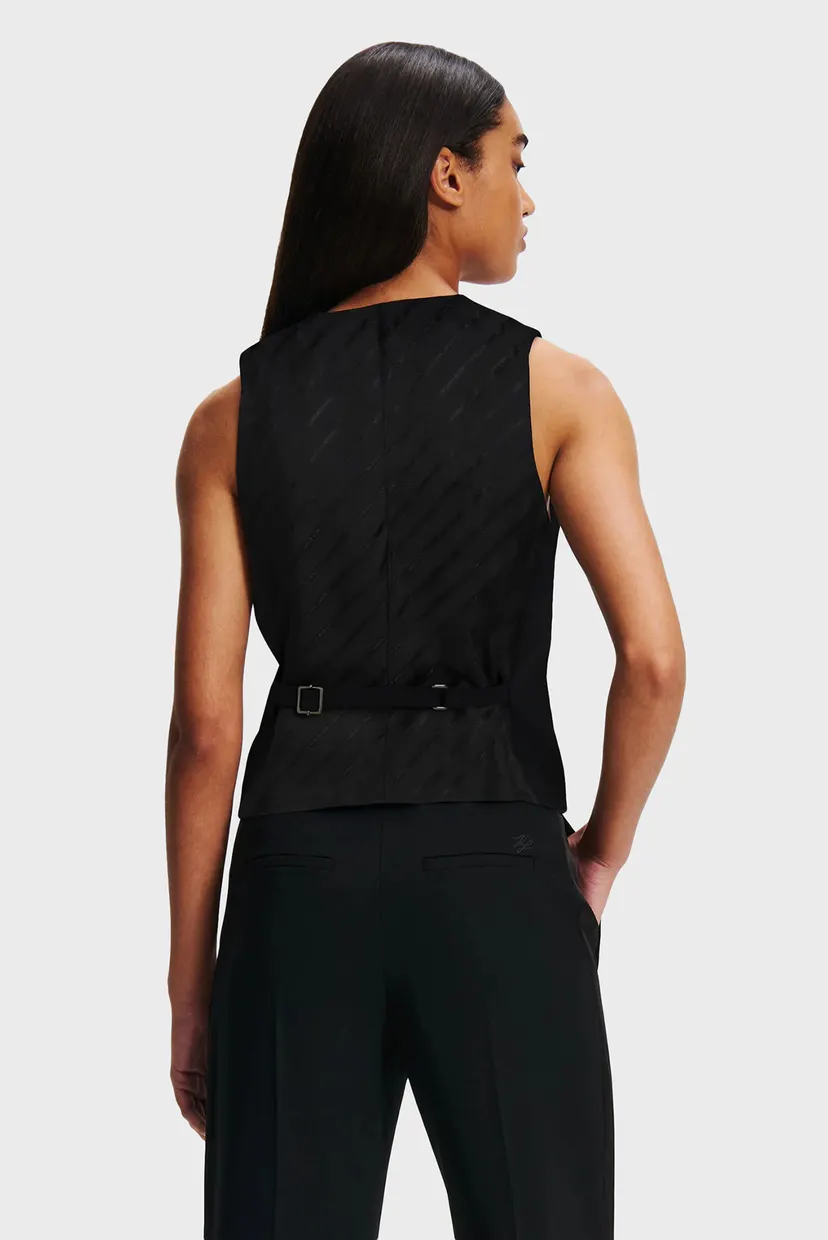 Женский черный жилет TAILORED WAISTCOAT 3
