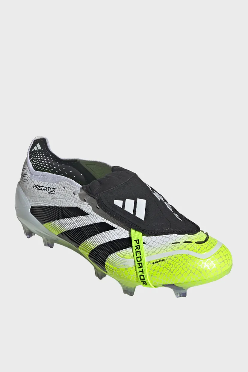 Белые бутсы Predator Elite Fold-Over Tongue Firm Ground 4