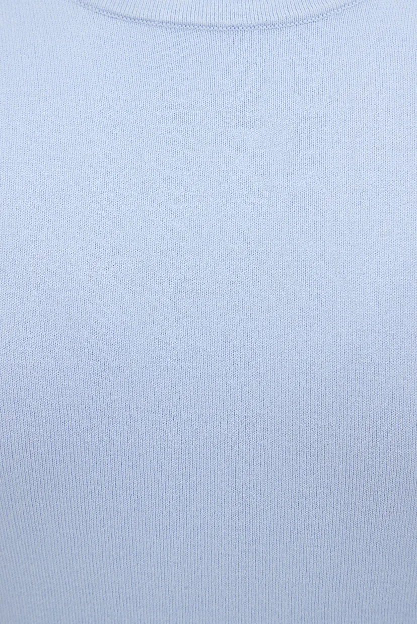 Женский голубой джемпер COMFORT KNIT C-NK SLIM SWEATER 5