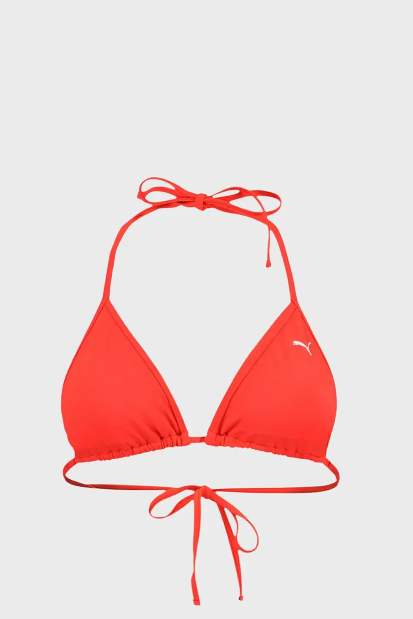 Женский красный лиф от купальника PUMA Swim Women Triangle Bikini Top 7