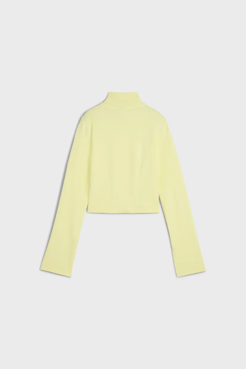 Жіноча жовта спортивна кофта DARE TO Slim Cropped Track Jacket Women 7