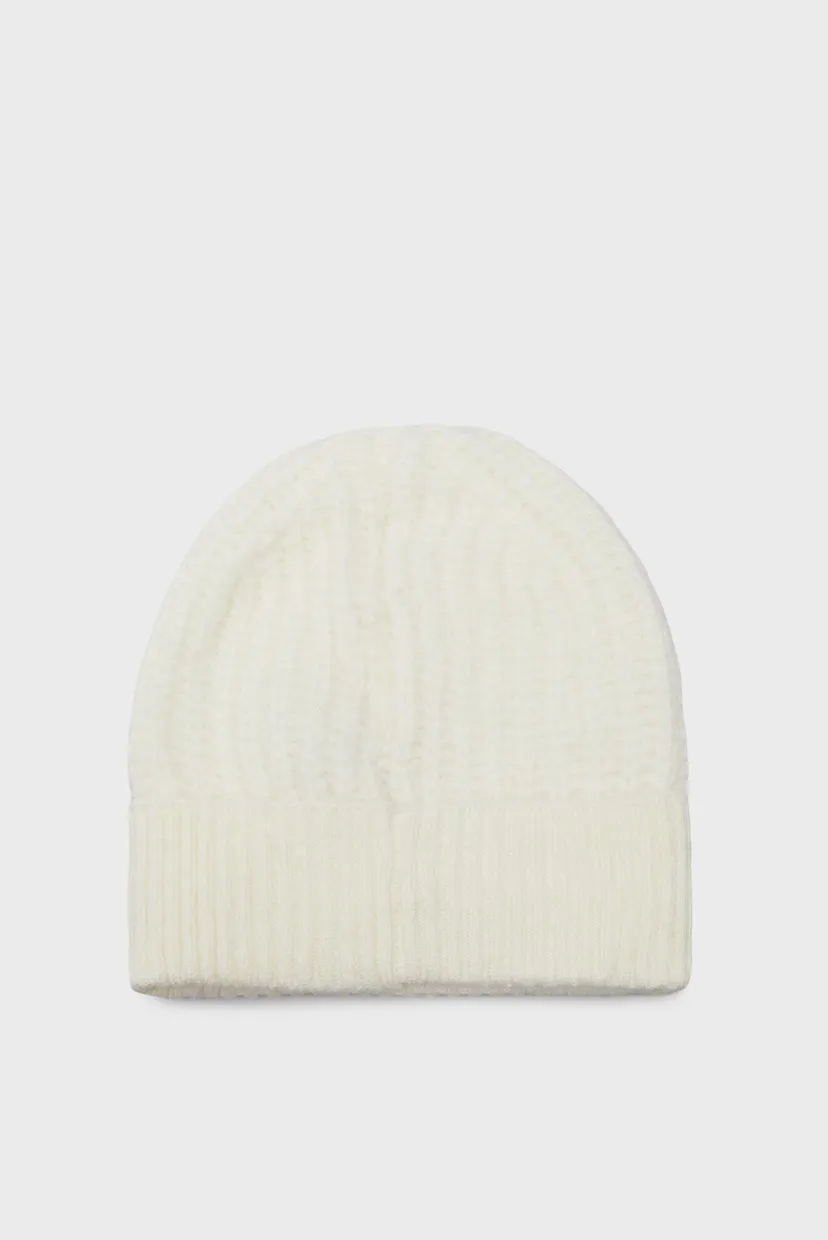 Женская белая шапка TJW COSY KNIT BEANIE 3