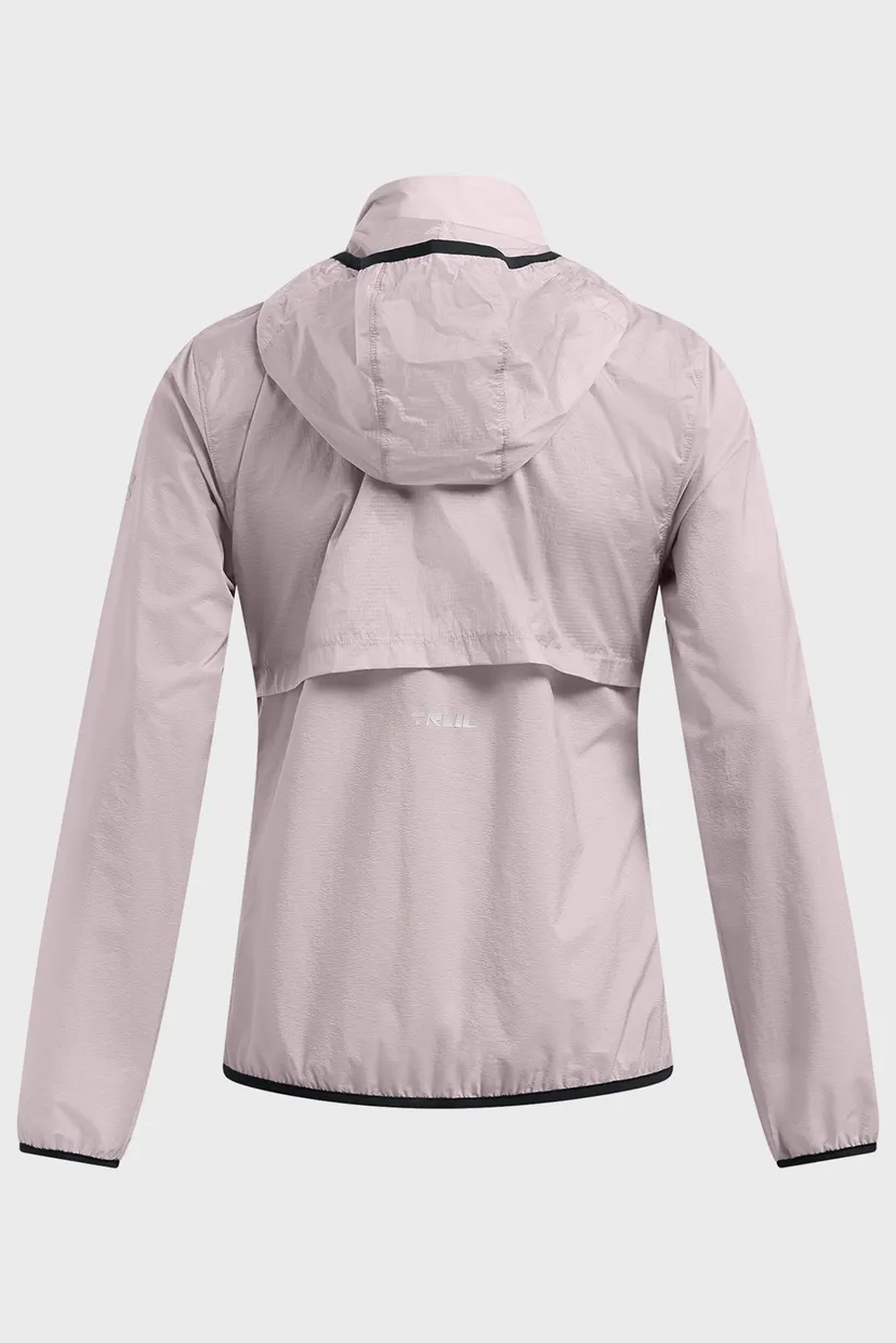 Жіноча пудрова вітровка UA Run Trail Jacket-GRY 7