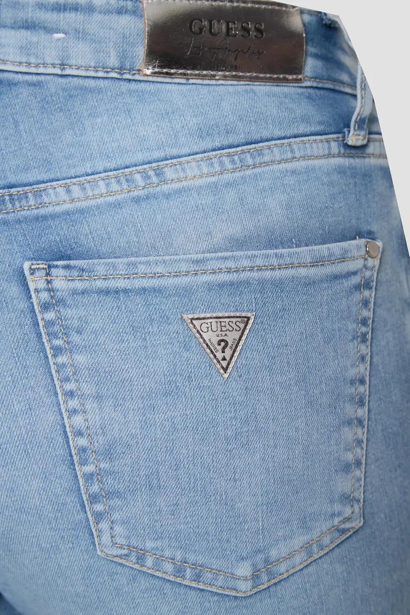 Женские голубые джинсы 4