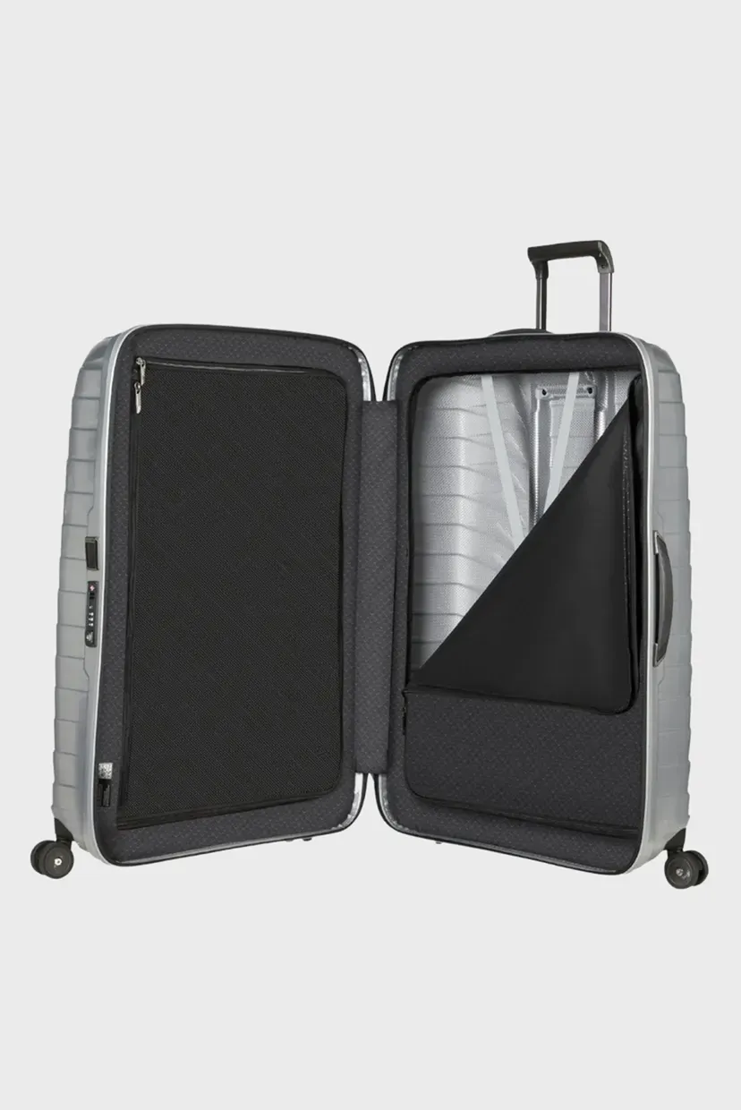 Серый чемодан 81 см PROXIS SILVER 5