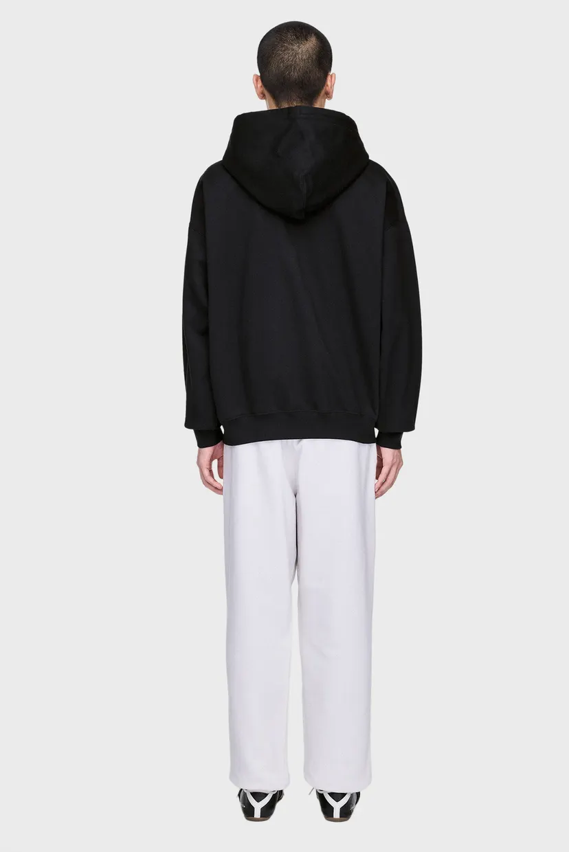 Черное худи Y-3 Brushed Terry (унисекс) 3