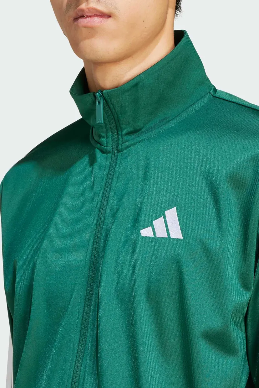 Мужская зеленая спортивная кофта 3-Stripes Tricot Regular 4