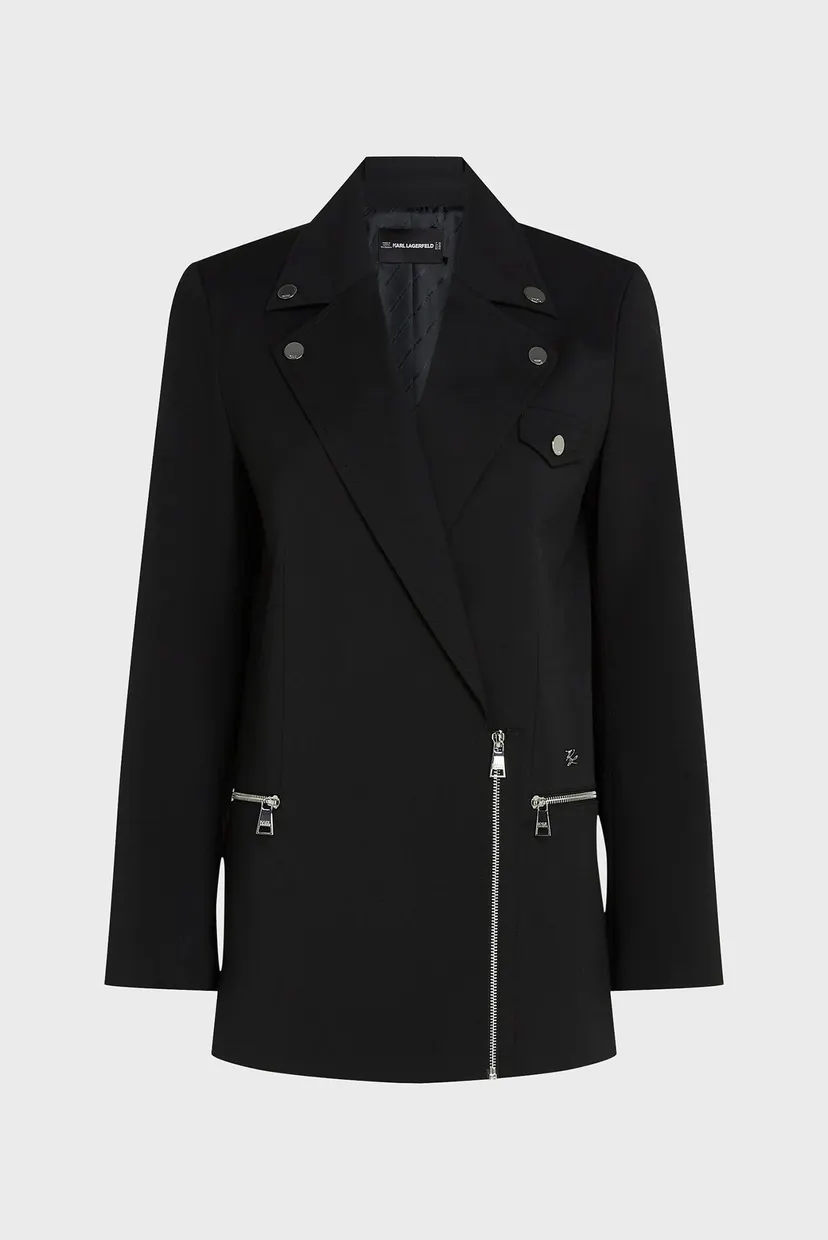Женский черный жакет BIKER BLAZER 5