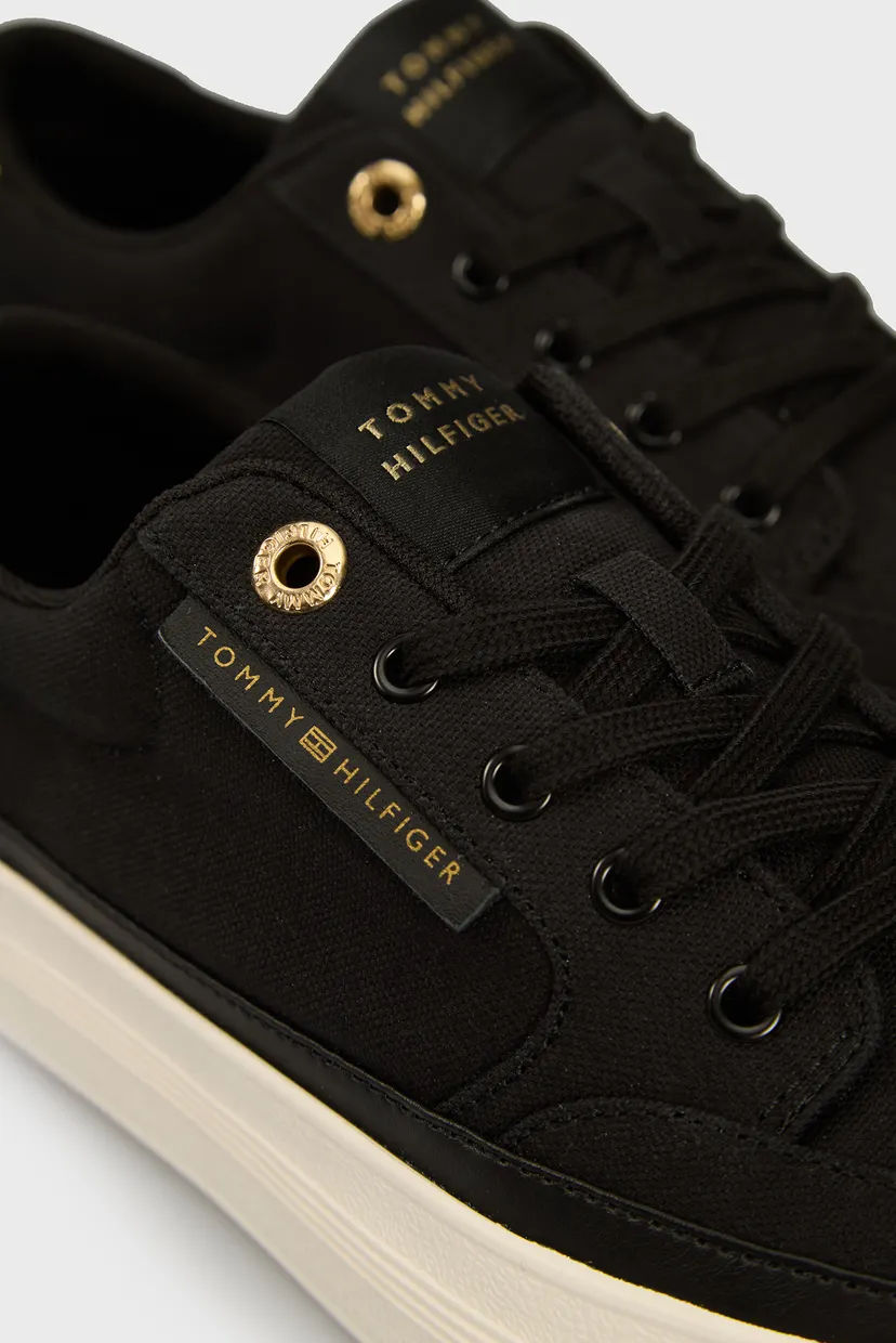 Женские черные сникерсы ESSENTIAL VULC TEXTILE SNEAKER Tommy