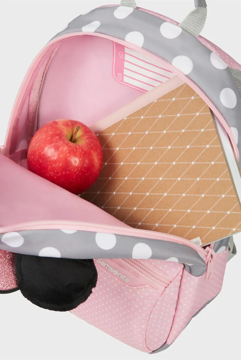 Детский розовый рюкзак в горошек DISNEY ULTIMATE 2.0 MINNIE GLITTER 4