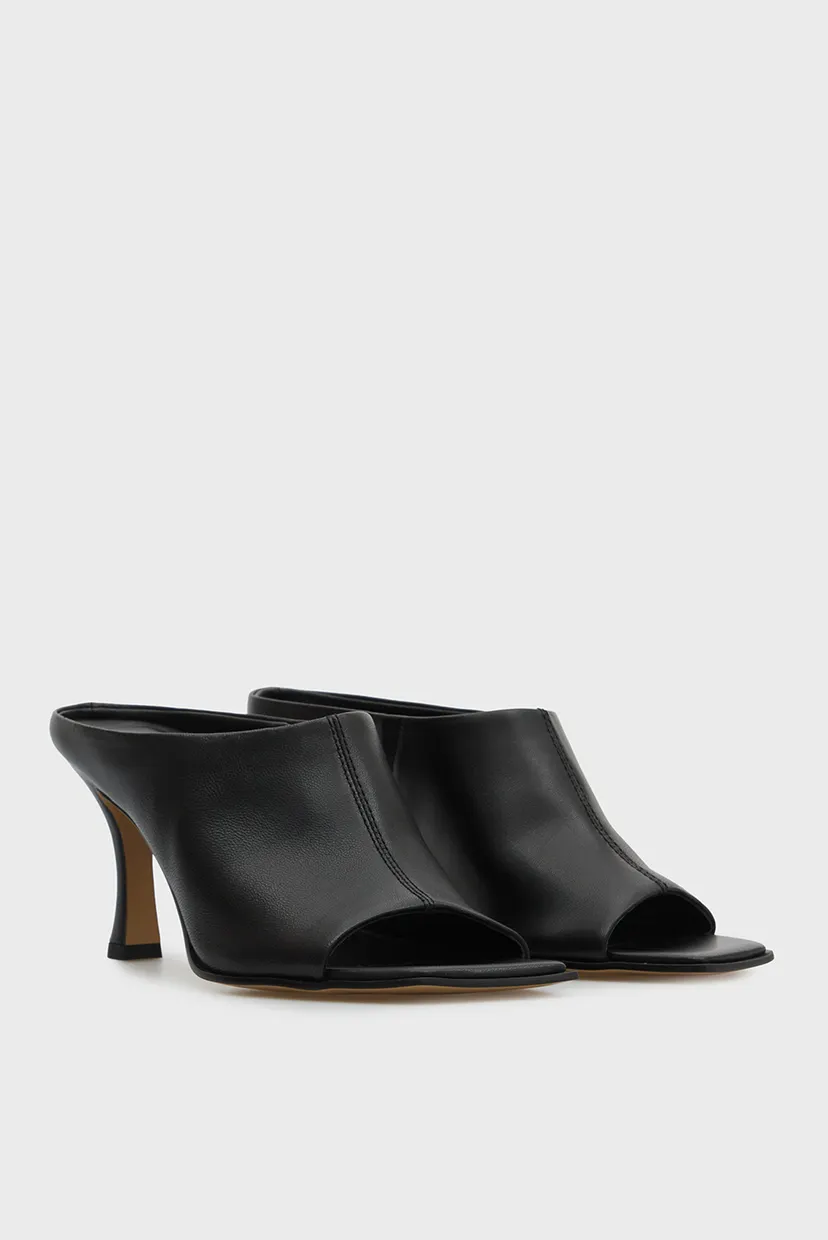 Женские черные кожаные мюли Vionnet 3