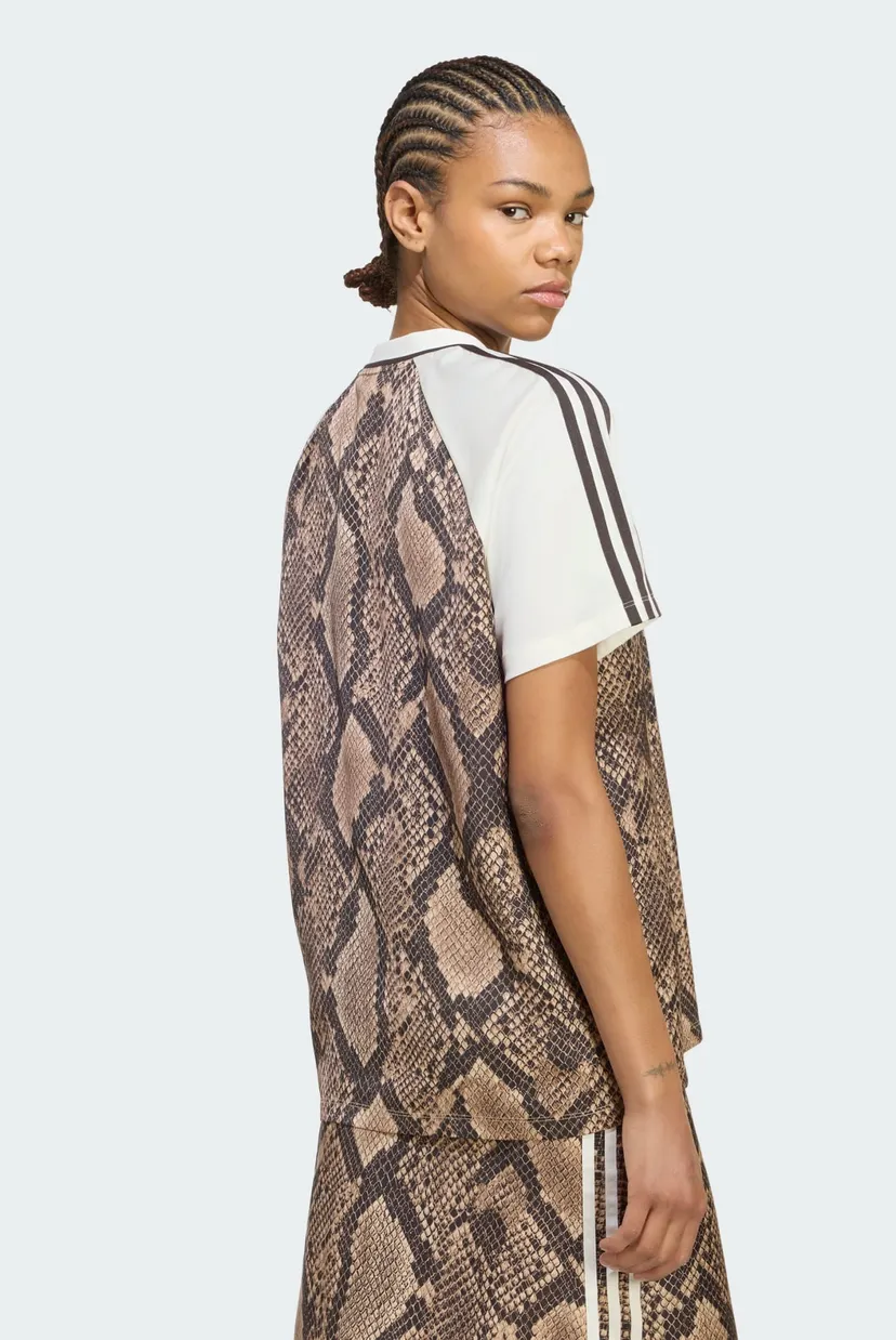 Женская футболка с узором SNAKE PRINT SATIN 3