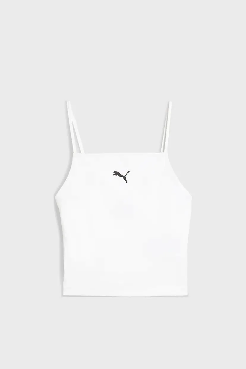 Жіночий білий топ WARDROBE ESS Ribbed Tank Top Women 6