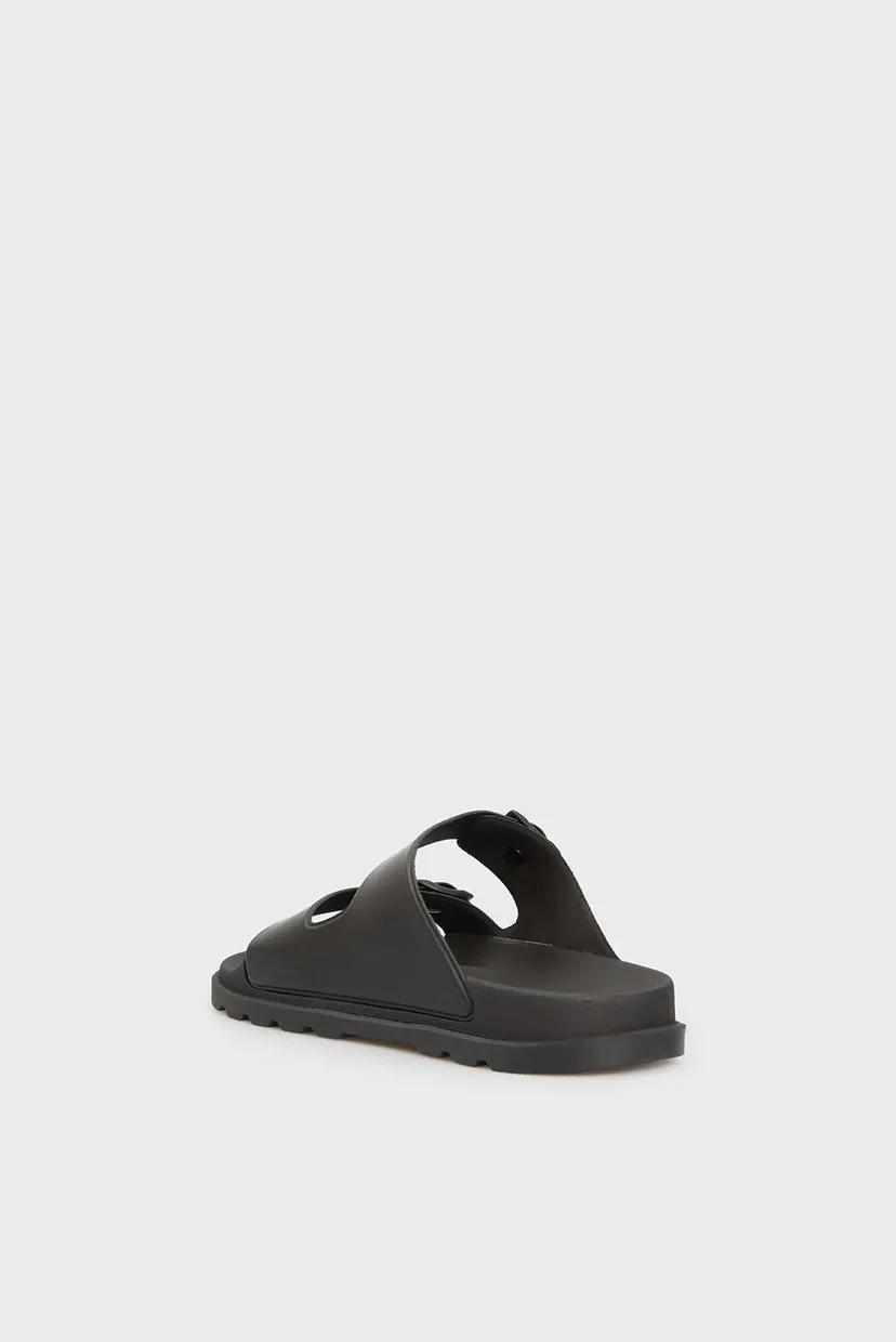 Чоловічі чорні слайдери KONDO TRED 2-Strap Sandal 5