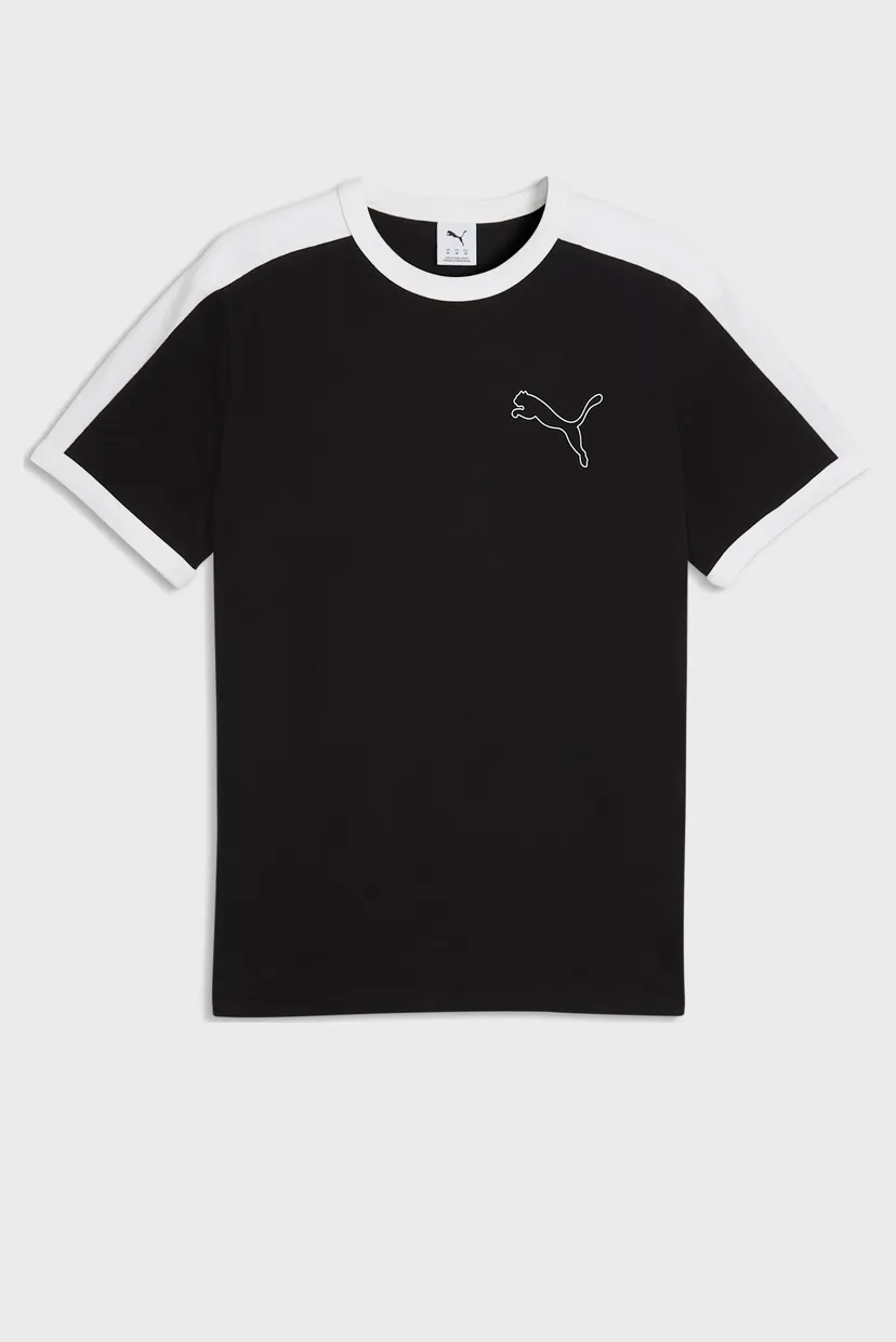 Мужская черная футболка T7 Love Of The Cat Ringer Tee Men 4