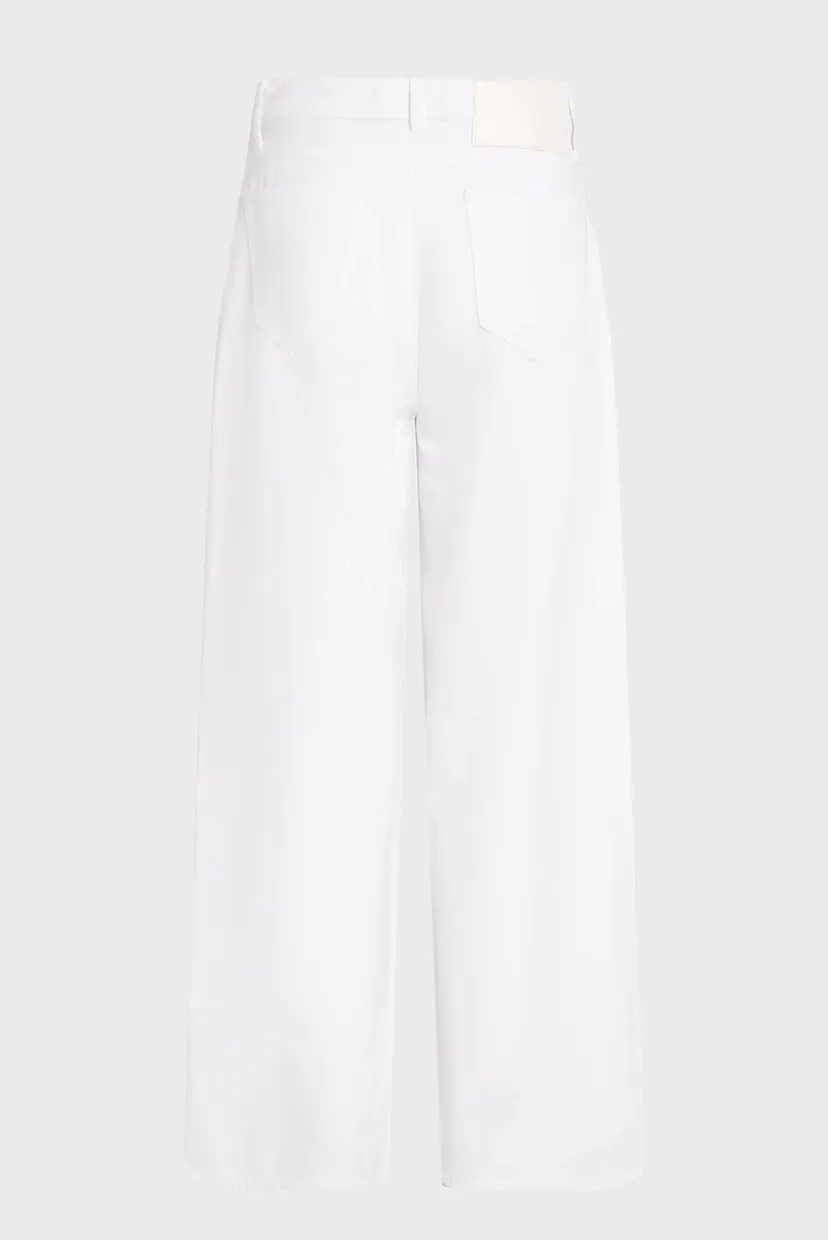 Женские белые джинсы WIDE LEG WHITE DENIM PANTS 6