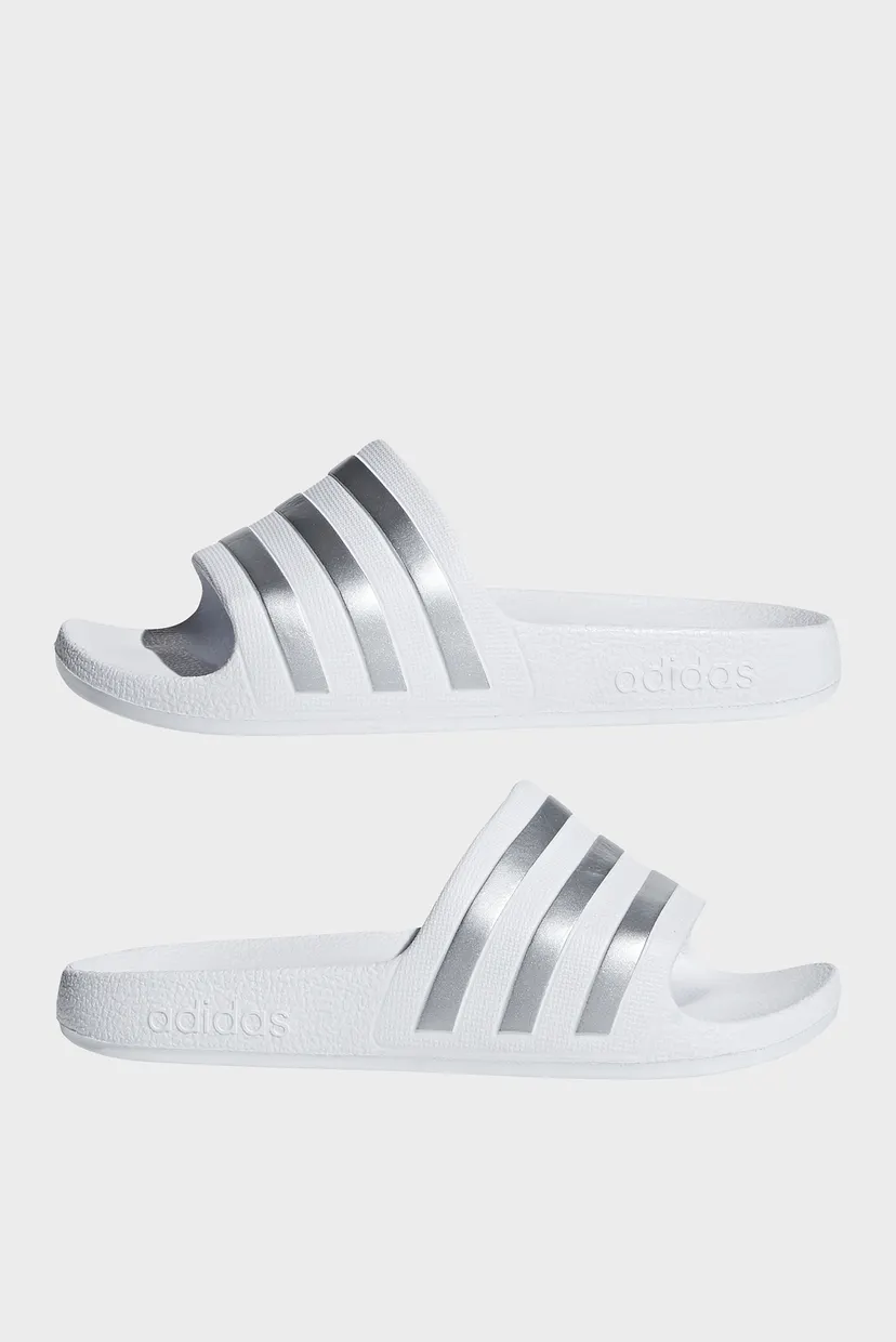Дитячі білі слайдери Adilette Aqua 6
