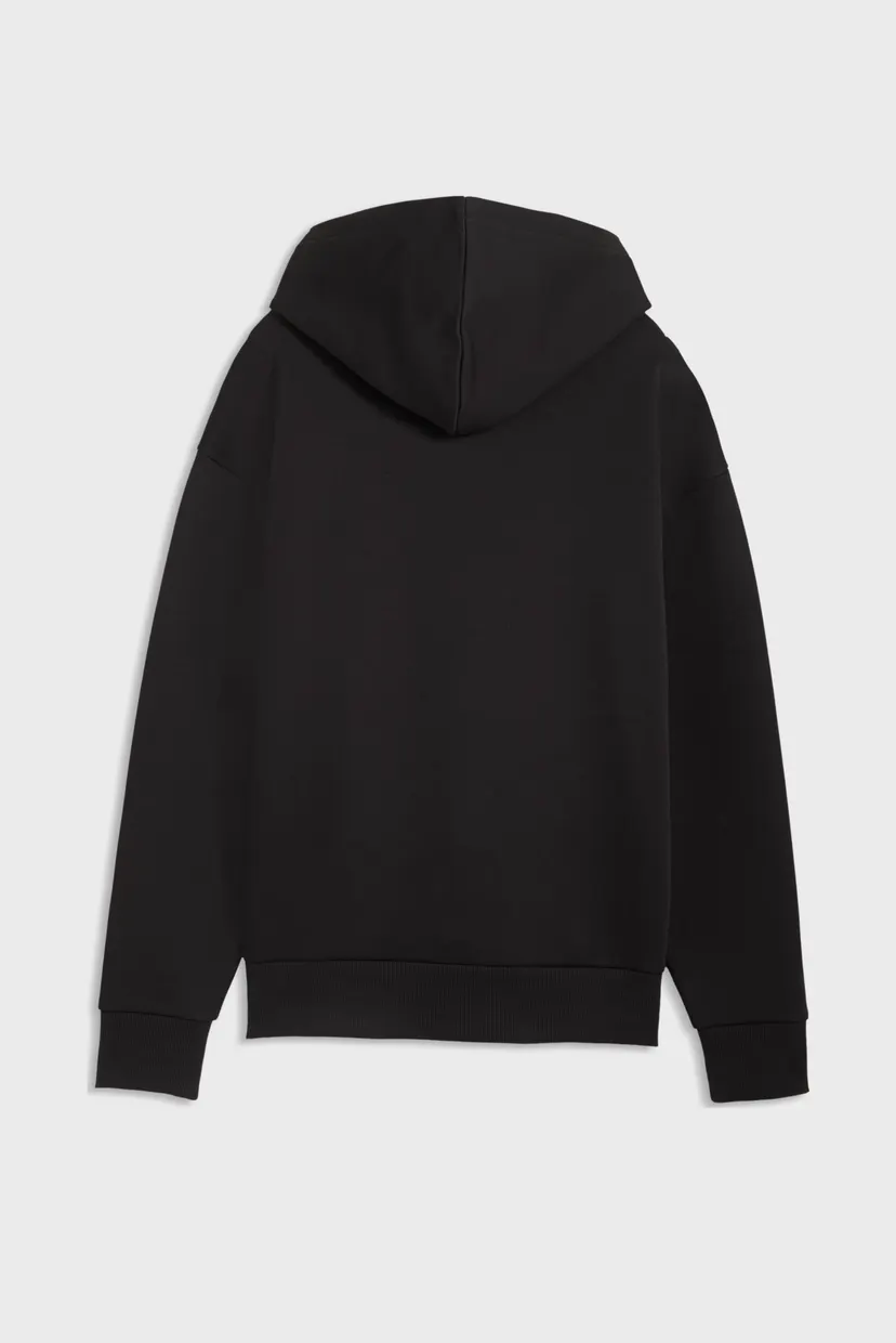 Женское черное худи Essentials Elevated Relaxed Logo Hoodie Women 5