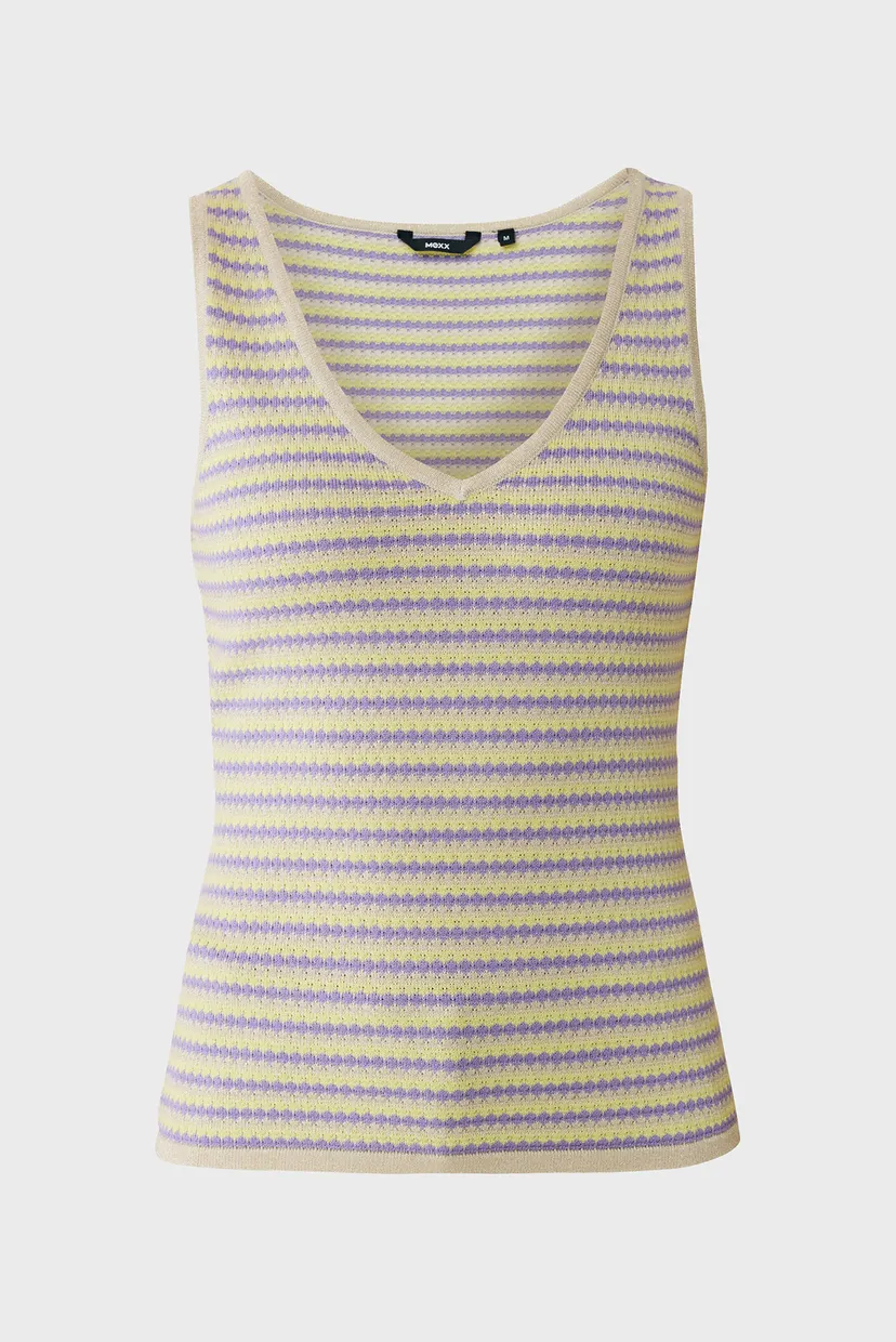 Жіноча майка з візерунком Stripe lurex knit top 5