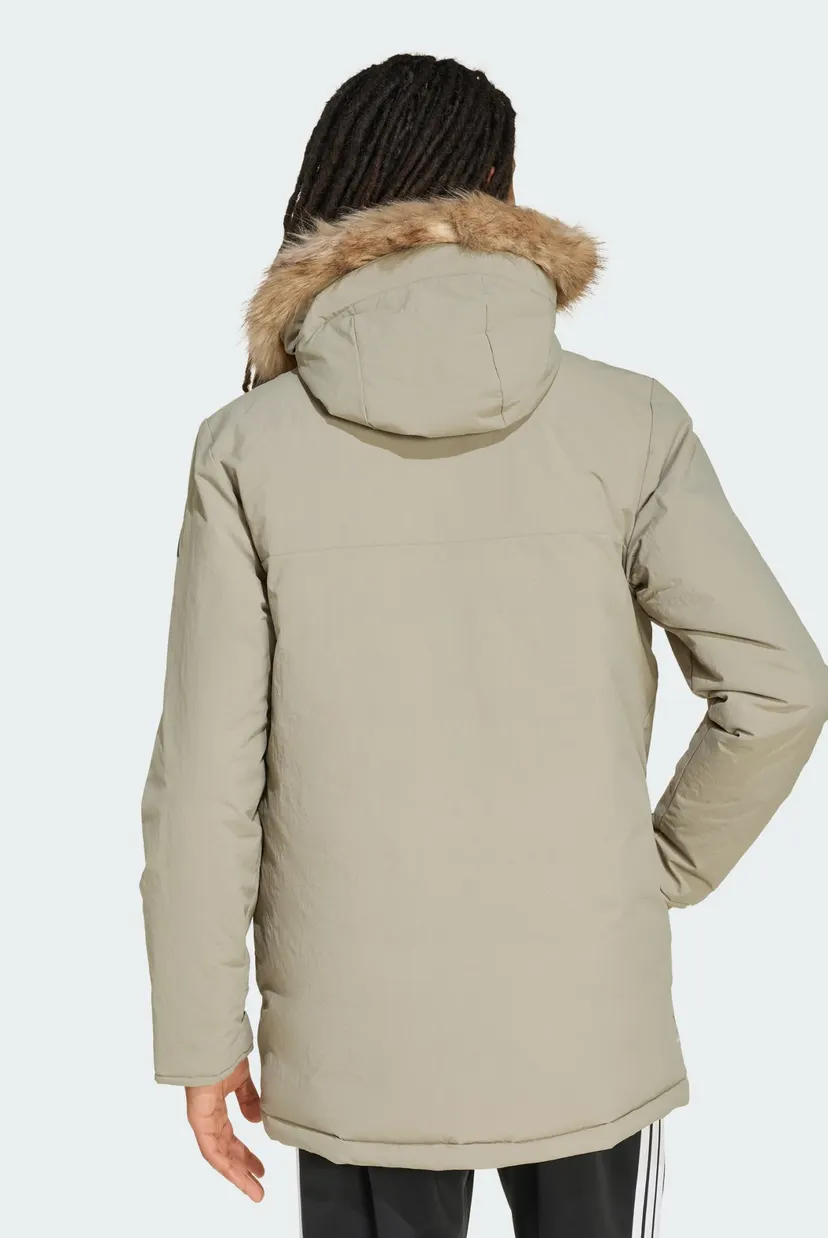 Чоловіча бежева парка Paveric Climawarm Fur adidas JX7747 — MD-Fashion