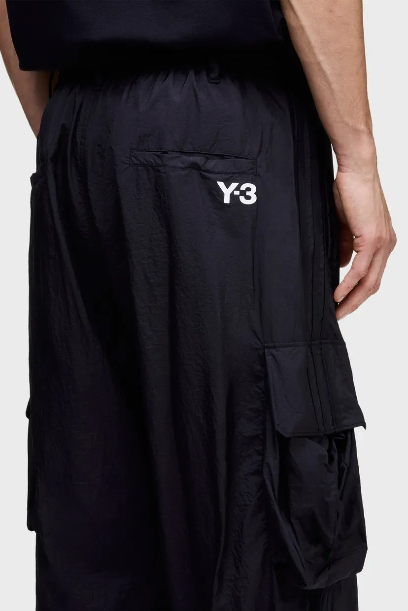 Черные спортивные брюки Y-3 NYLON WIRED 3 STRIPES (унисекс) 5