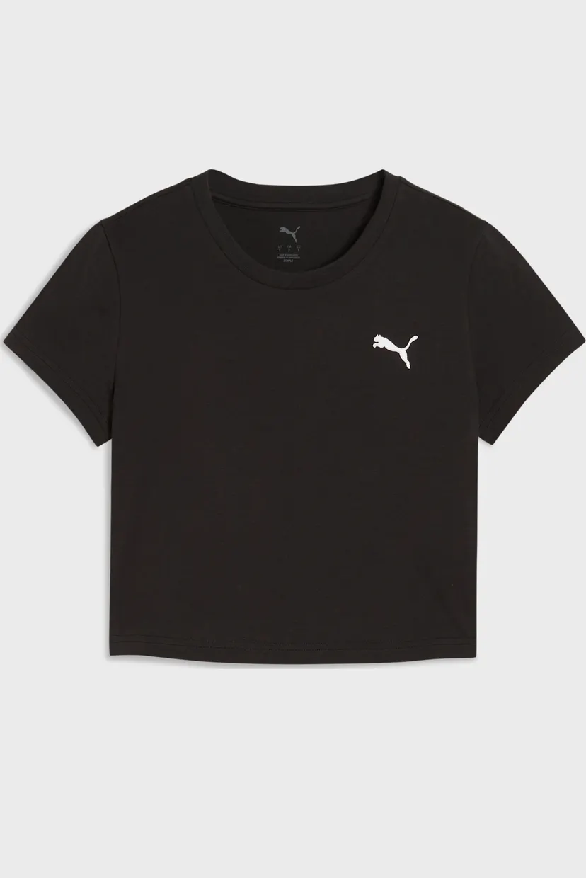 Жіноча чорна футболка WARDROBE Essentials Baby Tee Women 4