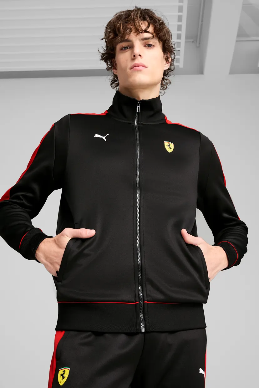 Чоловіча чорна спортивна кофта Scuderia Ferrari Race MT7 Jacket