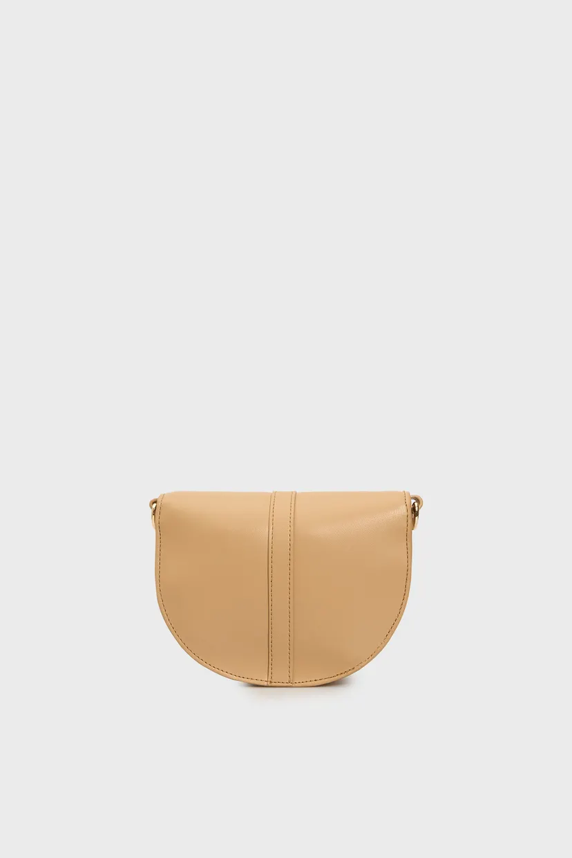 Жіноча бежева сумка TH HERITAGE SADDLE BAG 4