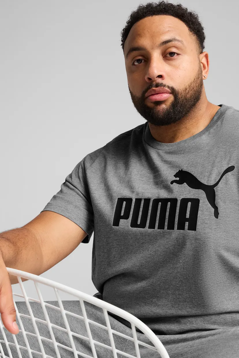 Чоловіча сіра футболка Essentials No. 1 Logo Tee Men 4