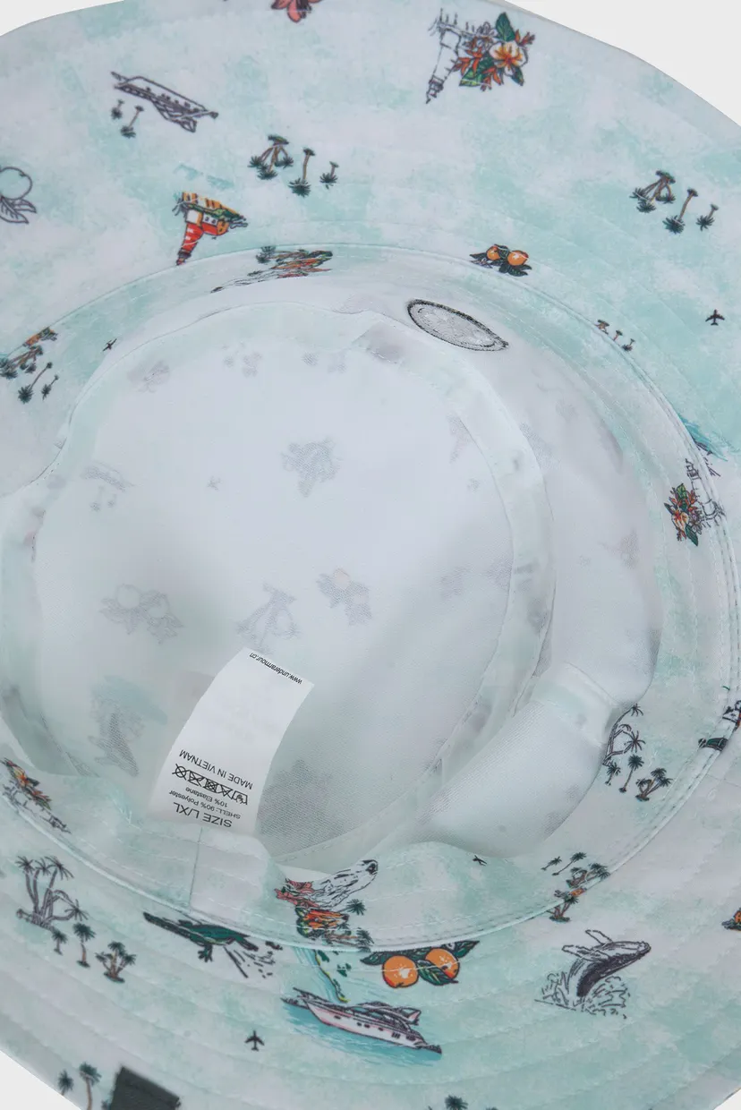 Біла панама з візерунком DRIVE BUCKET 4