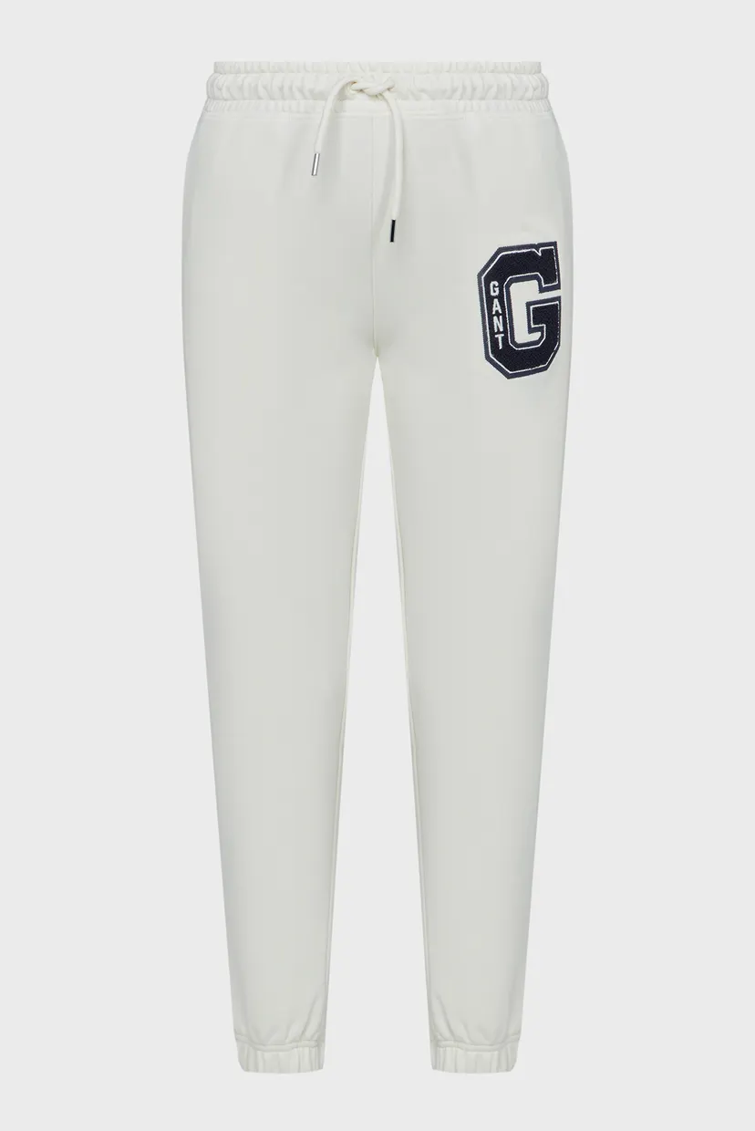 Женские белые спортивные брюки REG G SWEATPANTS 5