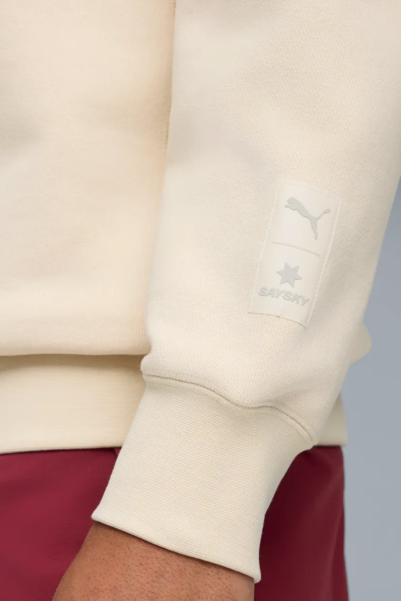 Бежевый свитшот PUMA x SAYSKY Knit Crew Sweatshirt (унисекс) 5