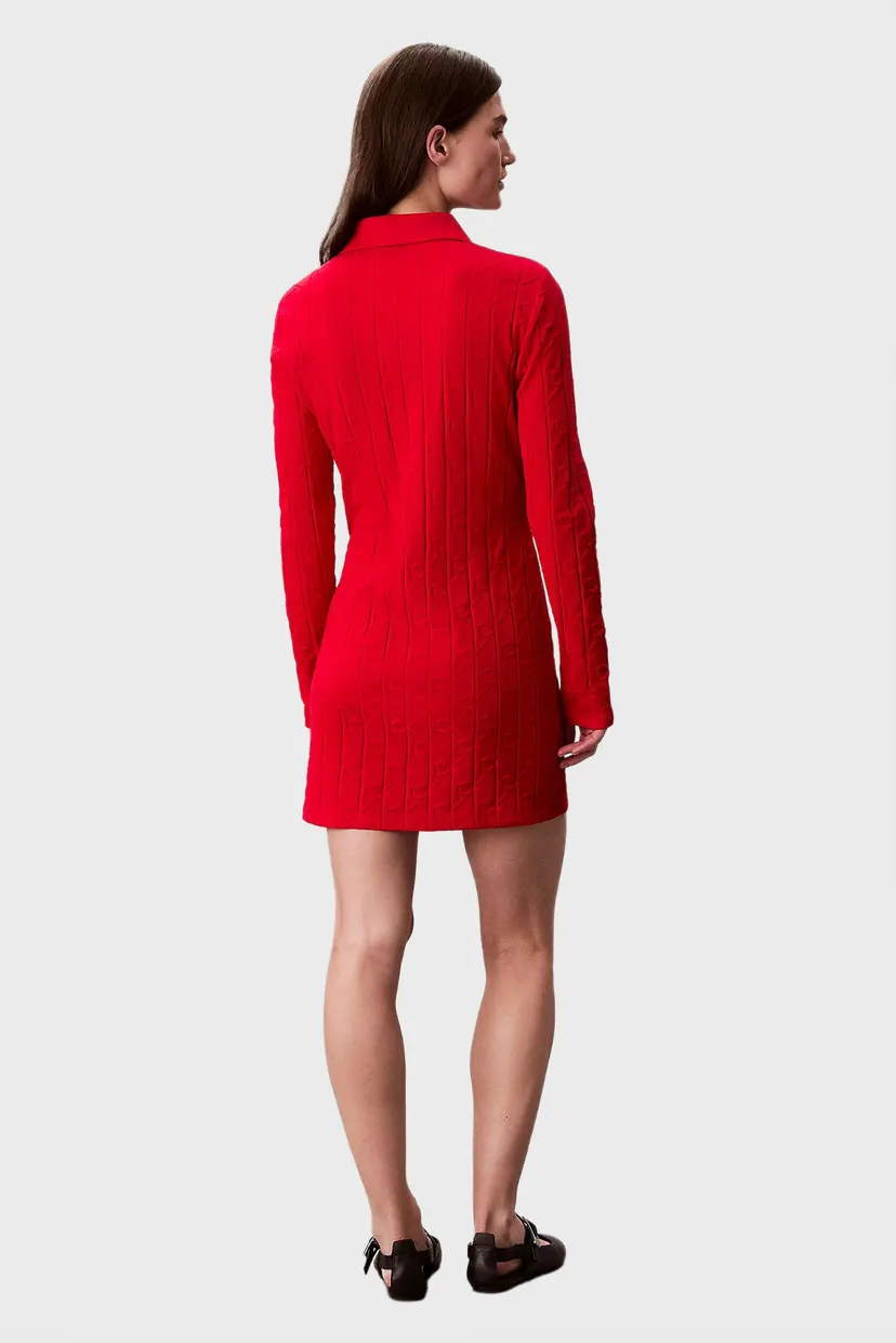 Жіноча червона сукня JACQUARD 3