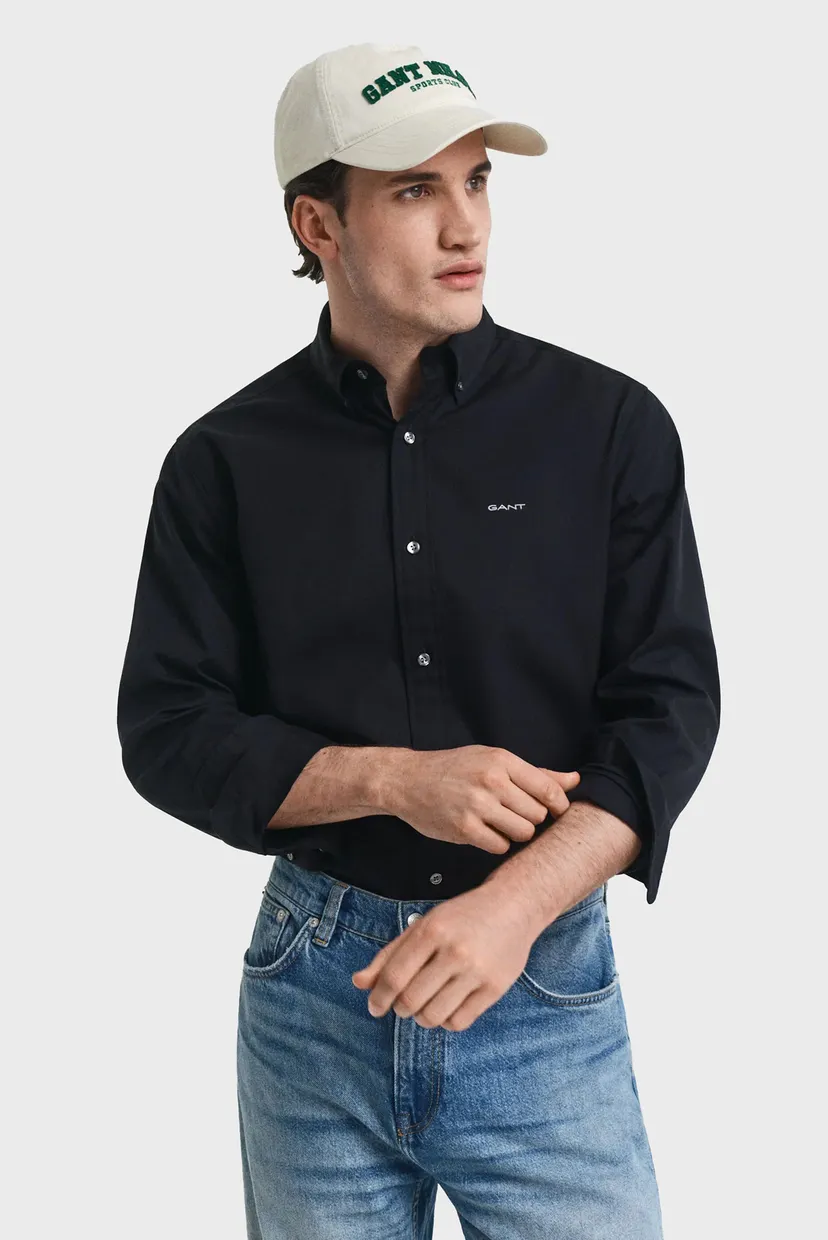 Мужская черная рубашка REG PINPOINT OXFORD 4